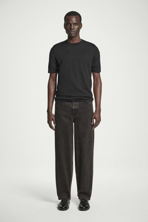 COS Men's Dome Straight Leg Jeans in Black