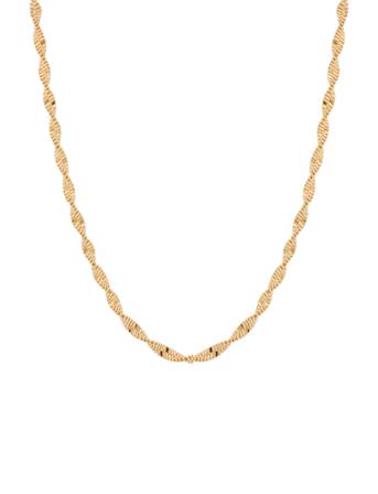 Herringb Twisted Necklace Accessories Jewellery Necklaces Chain Necklaces Gull Syster P*Betinget Tilbud