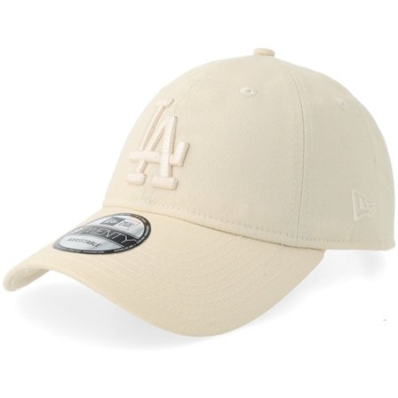 New Era - MLB Beige unconstructed Casquette - Los Angeles Dodgers League Essential 9TWENTY Natural Dad Cap @ Hatstore
