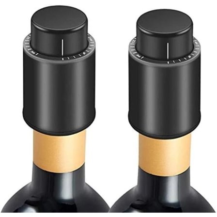 2 stk. flaskepropper til champagne/vin - champagnepropper vakuum, genanvendelige flaskepropper, vinbevarer vakuumflaskepropper-FA7-[CO]