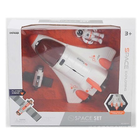 Romskip Fly Leker for Barn med Lys & Lyd & Astronaut Figur Julegave [YATOY]