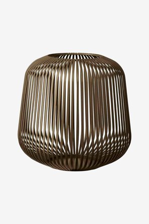 Blomus - Lyhty Lito Medium, K 27 cm, Ø 28 cm - Ruskea - Kynttilänjalat & lyhdyt - - Homeroom