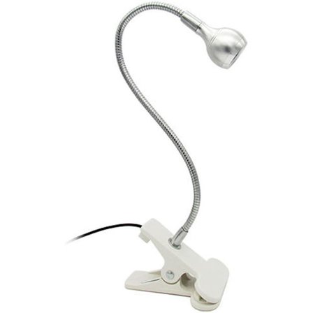 LED Klemmelampe, Fleksibel Svanhals 3w 3000K med Kontakt Varm Hvidt Natlampe