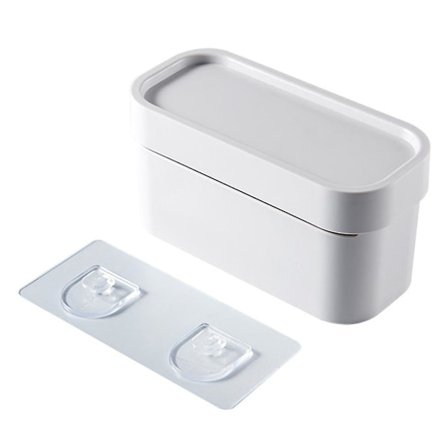 Veggmontert søppelposeoppbevaringsboks Multipurpose søppelposeholder Stor kapasitet Bærepose dispenser