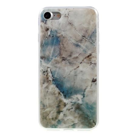 iPhone 7/8/SE (2020) TPU Cover Marmor - Blå