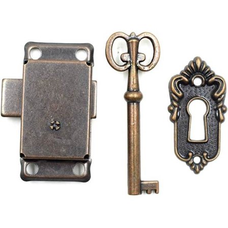 Skåp Skåp Dekorativt Låsfodral Låda Lås med Nyckel (1 Set)