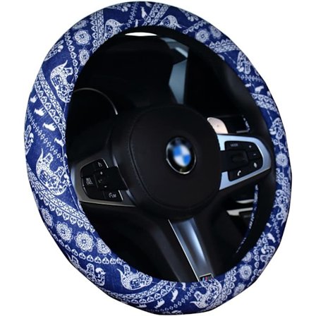 Universell linne etnisk tyg bil elefant bil ratt co