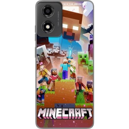 Yhteensopiva Puhelinkuori Motorola Motorola Moto E14 Minecraft