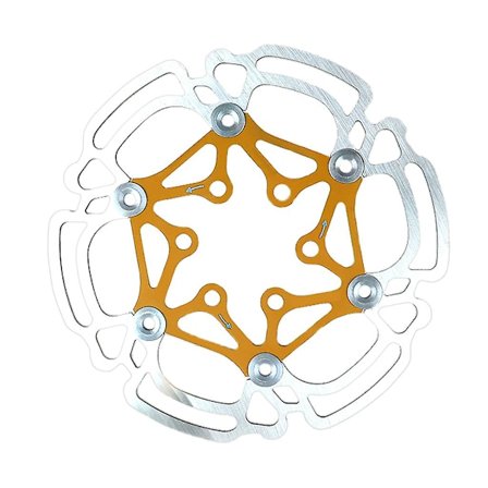 Cykel 140mm 6 bultars skivbromsrotor MTB landsvägscykel BMX bultar skivflytande rotor