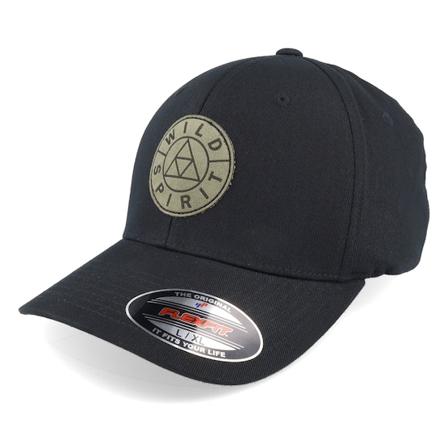 Wild Spirit - Noir flexfit Casquette - Logo Basic Mountain Black Flexfit @ Hatstore