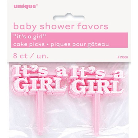 Unika Party Its A Boy/Girl Baby Shower Kaktoppers (Paket med 8)