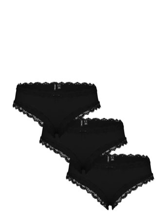 Pieces Pcnola Low Cut Hipster 3-Pack Noos - Black - M