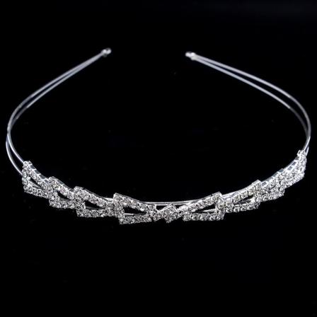 Pearl Pannband Strass Inläggning Dubbla Rad Headpieces Enkel Elegant Blings Mode Hår Style 5
