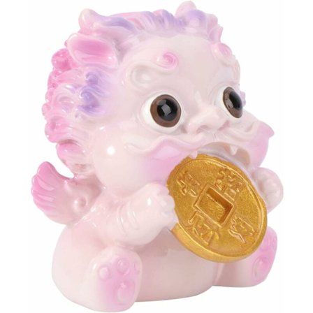 MODOU - Pi Yao Lyckostaty Lycklig Feng Shui Harts Figur Porsperite Staty Diy Hantverk Rosa