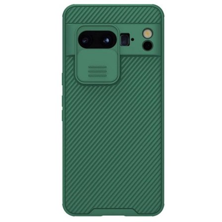 Coque - Nillkin - CamShield Pro - Google Pixel 8 Pro - Skjutbar kameraskydd - Mörkgrön