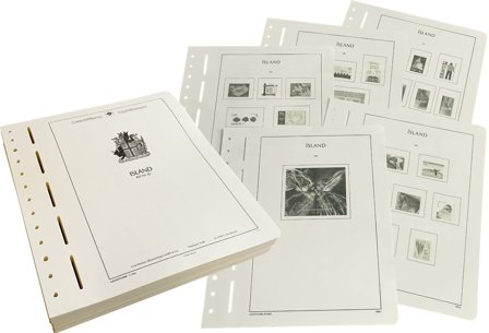 Island 1873-2023 - Normal fortryksbladsæt uden klämfickor og uden bind