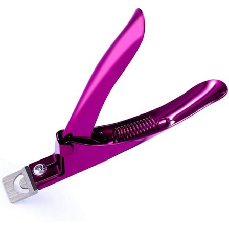 Rosa - Negleklipper i rustfritt stål - For akrylnegler, falske