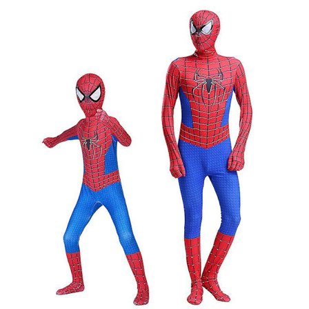 Spiderman Cosplay-drakt for barn - The Amazing Spider-man-kostyme Zentai Bodysuit Superhelt Jumpsuit for voksne og gutter -a