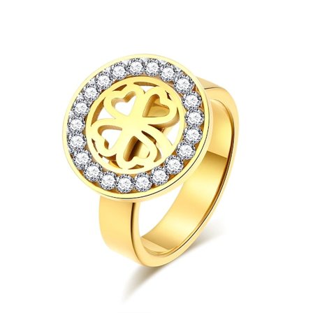 Rostfritt stål ring GULD, SILVER