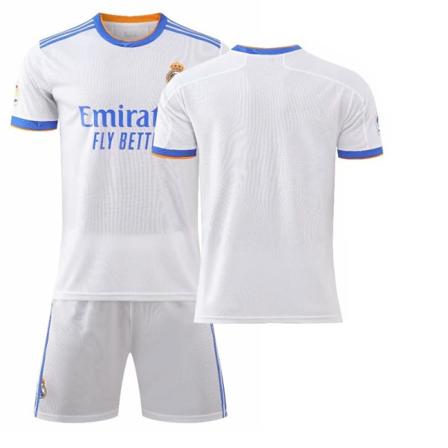 21-22 Real Madrid hjemmebanetrøje nr. 7 Ronaldo Madrid udebanetrøje Mbappe nr. 7 fodbolduniform holduniform træningsuniform nr. 9 No number 18 yards