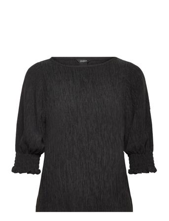 Top Ina Bluse Langermet Svart Lindex*Betinget Tilbud