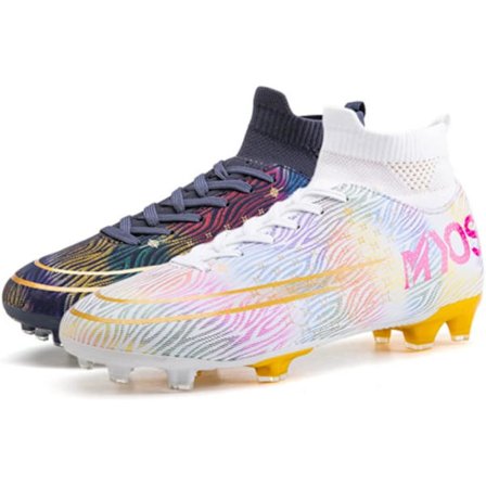 Fotballsko med knotter for menn, lette fotballsko gutter, unisex fotballsko barn