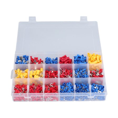 1200 stk. isolerede elektriske terminaler sæt hurtigkoblingsstik til biler og marine