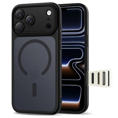 Tech-Protect Telefontaske til iPhone 17 Pro Magsafe Peak - Mat Sort