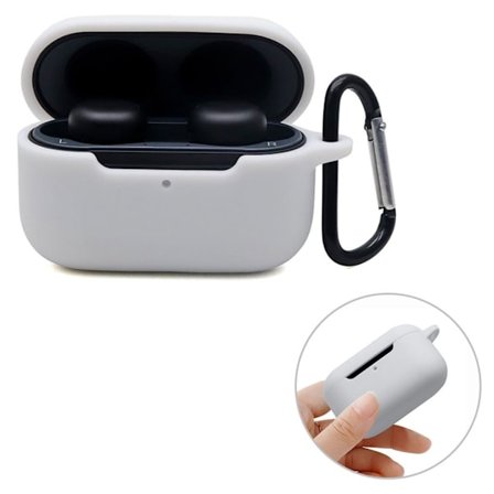 Amazon Echo Buds 2 silikonfodral med spänne - Vit