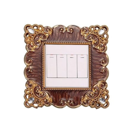 Enkelt lyskontakt dæksel Socket Surround Frame 04 04