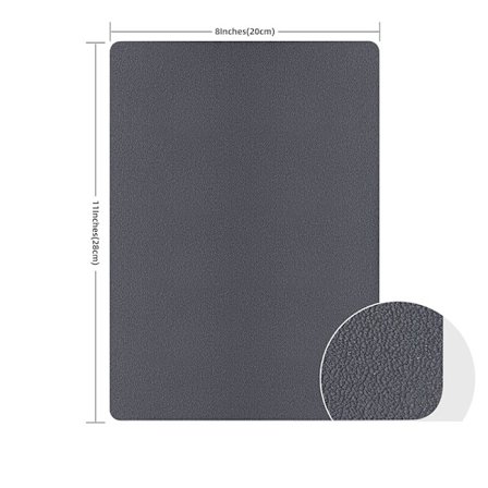 Selvklæbende PU-læderlapper Grey