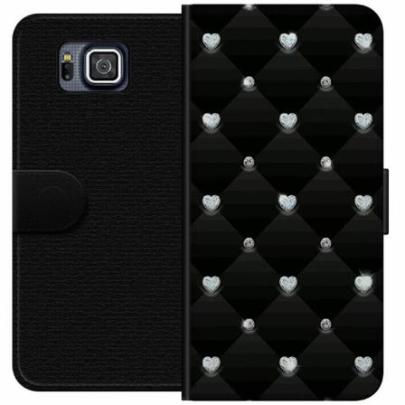 Samsung Galaxy Alpha Plånboksfodral Bling Heart