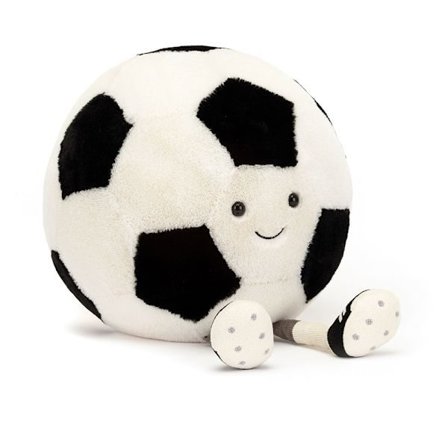 Jellycat 25 cm Amuseables Sport Fotball myk leke