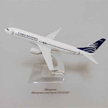 16cm metalliseos Air Copa Airlines B737 lentokonemalli Copa Boeing 737 Airways painevalettu lentokonemalli jalustalla lentokonelahjat