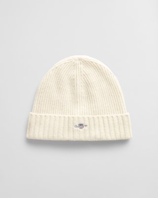 GANT - Lue i ullblanding med shield-logo til herre cream