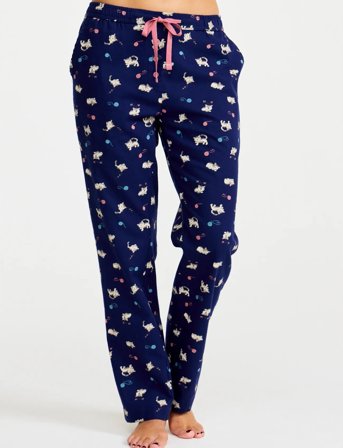 Damella of Sweden Pyjamas Trousers - Navy - L