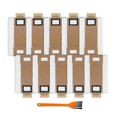 10-pack dammsugarpåsar ersättning för Roborock S7 T7s T7s Plus dammsugarpåse 1792 [DB]