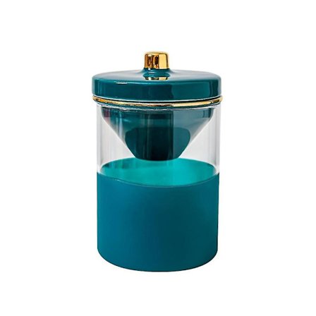 Glas Vindtät Askkopp Aska Hållare Behållare Lock Kontor Bil Askkopp Med Vindtät Lock Emerald