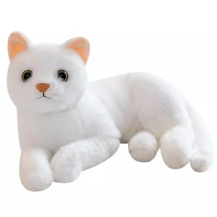 30cm Realistisk Katt Plysj Leke - Kawaii Fluffy Stuffet Dyr - Myk Plysj Til