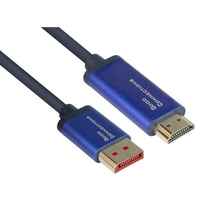 DisplayPort 1.4 till HDMI 2.0 - 4K - Blå - 5 m