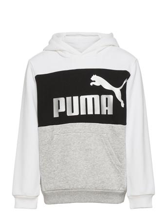Ess+ Colorblock Hoodie Fl B Patterned PUMA