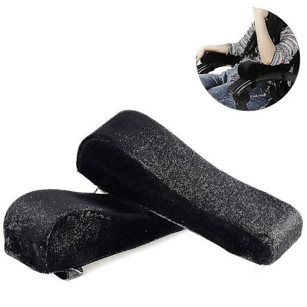 1 Par Armstödsdynor i Minnesskum för Kontorsstol, Höjda och Lutade Armstöd