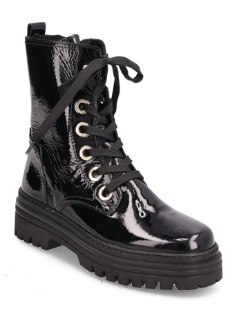 Laced Ankle Boot Shoes Boots Ankle Boots Laced Boots Svart Gabor*Betinget Tilbud