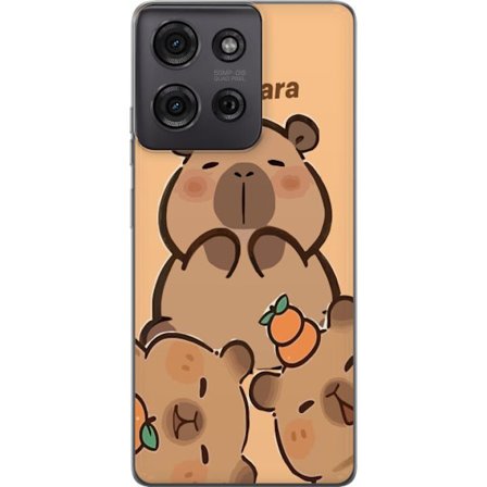 Kompatibel Mobilcover til Motorola Motorola Moto G75 Capybara sød figur sød trendy samler