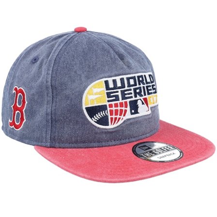 New Era - MLB Sininen snapback Lippis - Boston Red Sox Pigment Dyed Golfer Navy/Red Snapback @ Hatstore