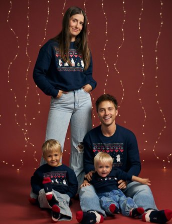 MUMIN Vinterhjärta Collegetröja - Navy - 56