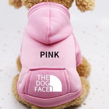 Hundetøj Efterår Vinter Hund Hoodie Hundefrakke Bomuld Jakke Sport Hvalpe Tøj Hund Ansigt Små Hunde Kat Hundetøj Vinterjakke Matches the image S