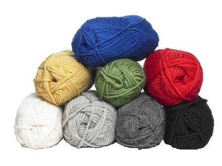 Naturull 8 färger - Lyreco - Skola och förskola - Hobbymaterial - Garn