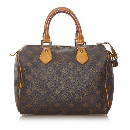 Louis Vuitton Vintage Pre-owned Speedy 25 Monogram Håndtaske Brun, Dame Vintage Tasker, Størrelse: ONE Size