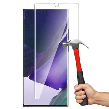 Härdat glas för Samsung Note 20 Ultra (6,9”) - PROSHOP - Helskärmsskydd utan bubblor Transparent